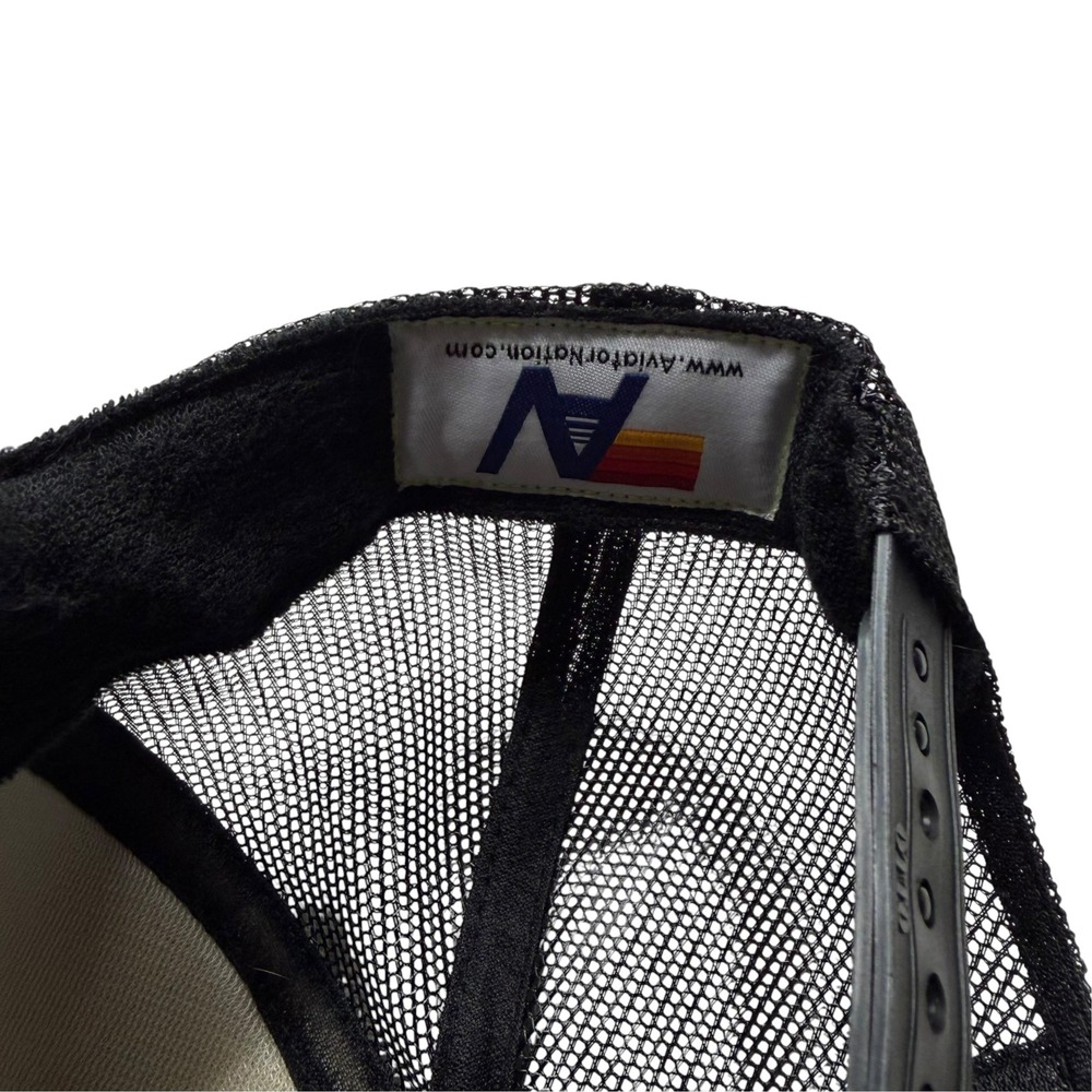 AVIATOR NATION Trucker Hat Black Gold Lightning Bolt Women's OS Retro - Picture 8 of 9